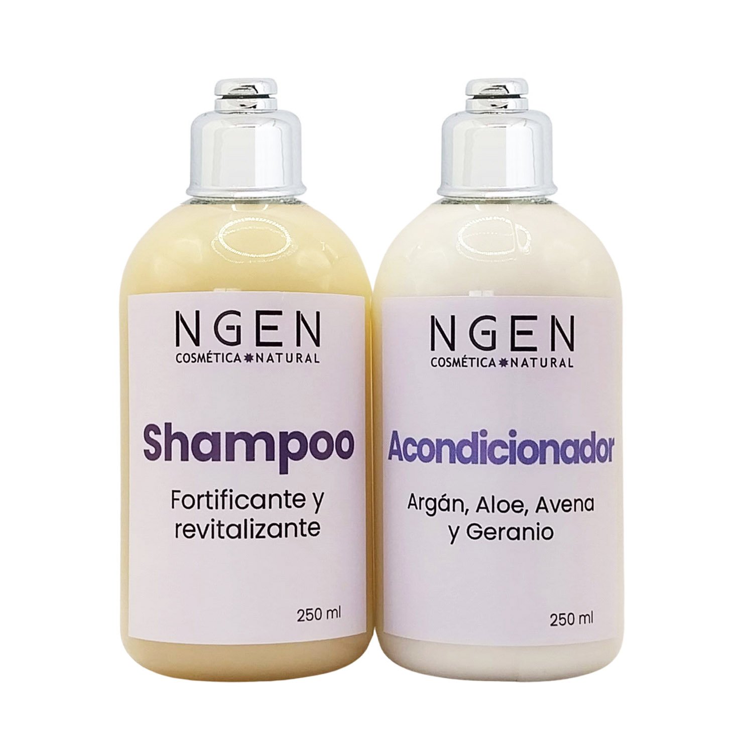 Shampoo Anticaida + Acondicionador / Mascarilla Argán, Aloe Vera, Avena y Geranio