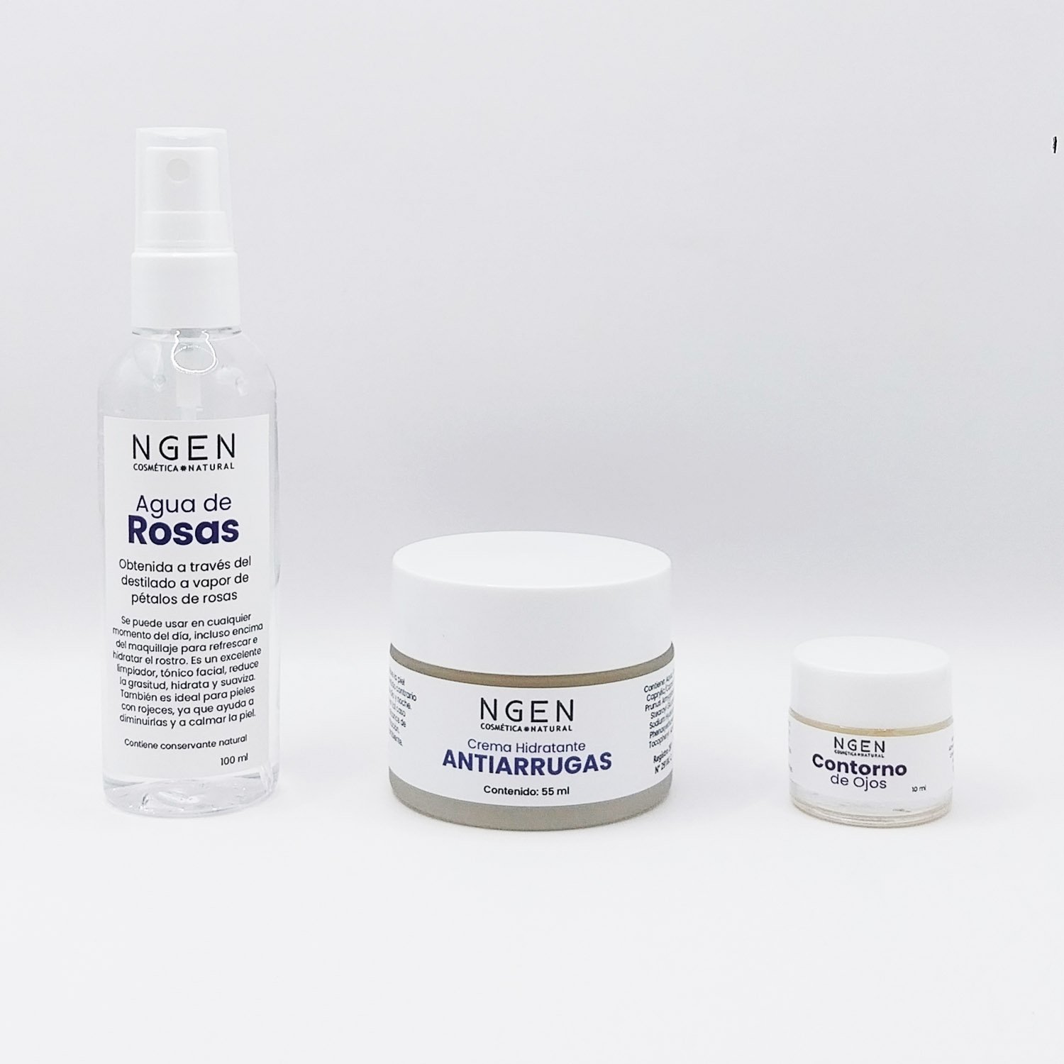 Set skincare básico pequeño