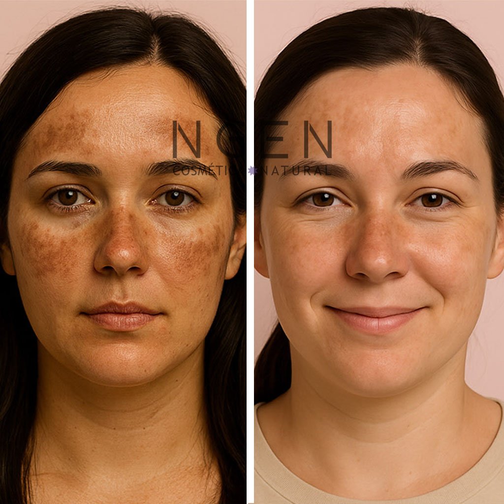 Antes y despues tratamiento antimacnhas NGEN