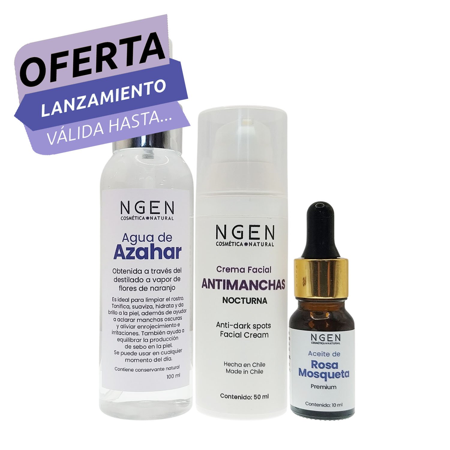 Oferta de lanzamiento set antimanchas